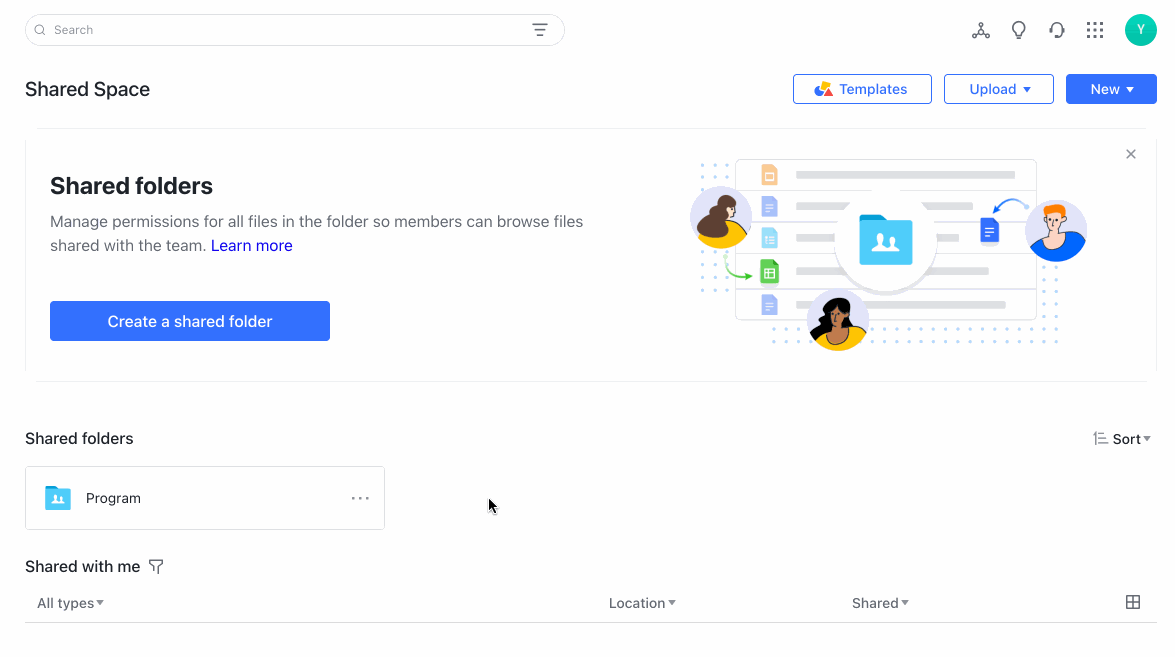 Document and folder ownership transfer